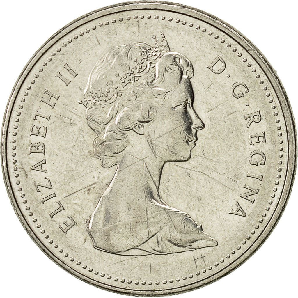 Canada | 5 Cents Coin | Nickel | 2nd portrait | KM:60.2 | 1979-1981