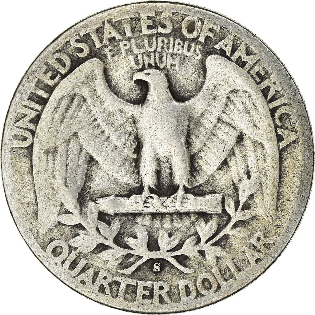 アメリカ合衆国 | 1/4ドル硬貨 | ジョージ・ワシントン | KM:164 | 1932年 - 1964年