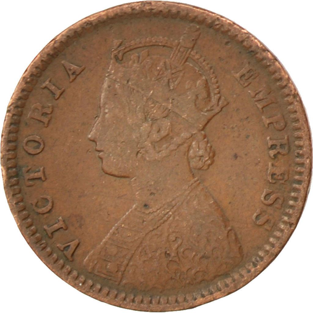 India - British | 1/12 Anna Coin | Queen Victoria | Km:483 | 1877 - 1901