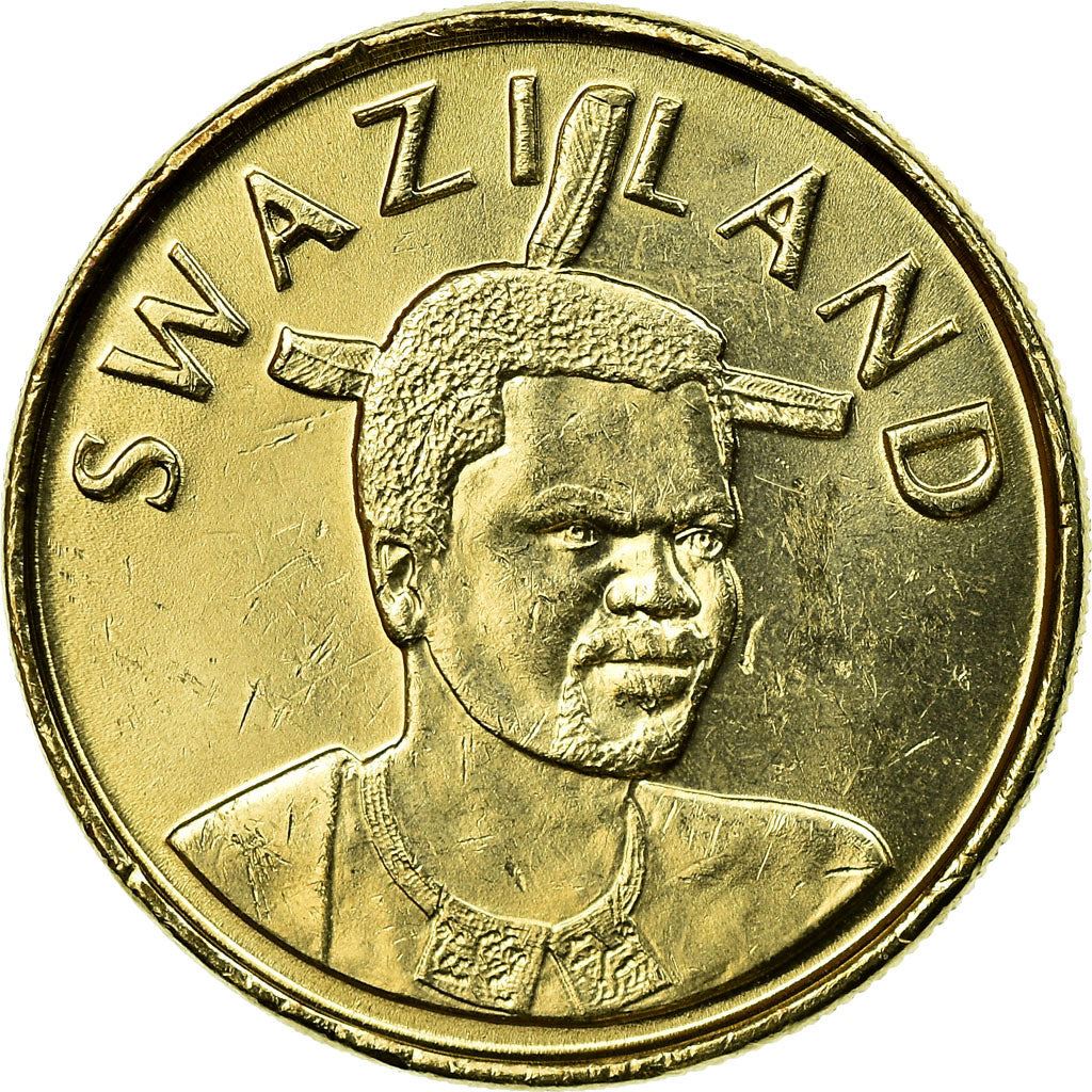 Moneda de 1 Lilangeni de Esuatini | Rey Mswati III | Ntfombi de Esuatini | KM45 | 1995 - 2009