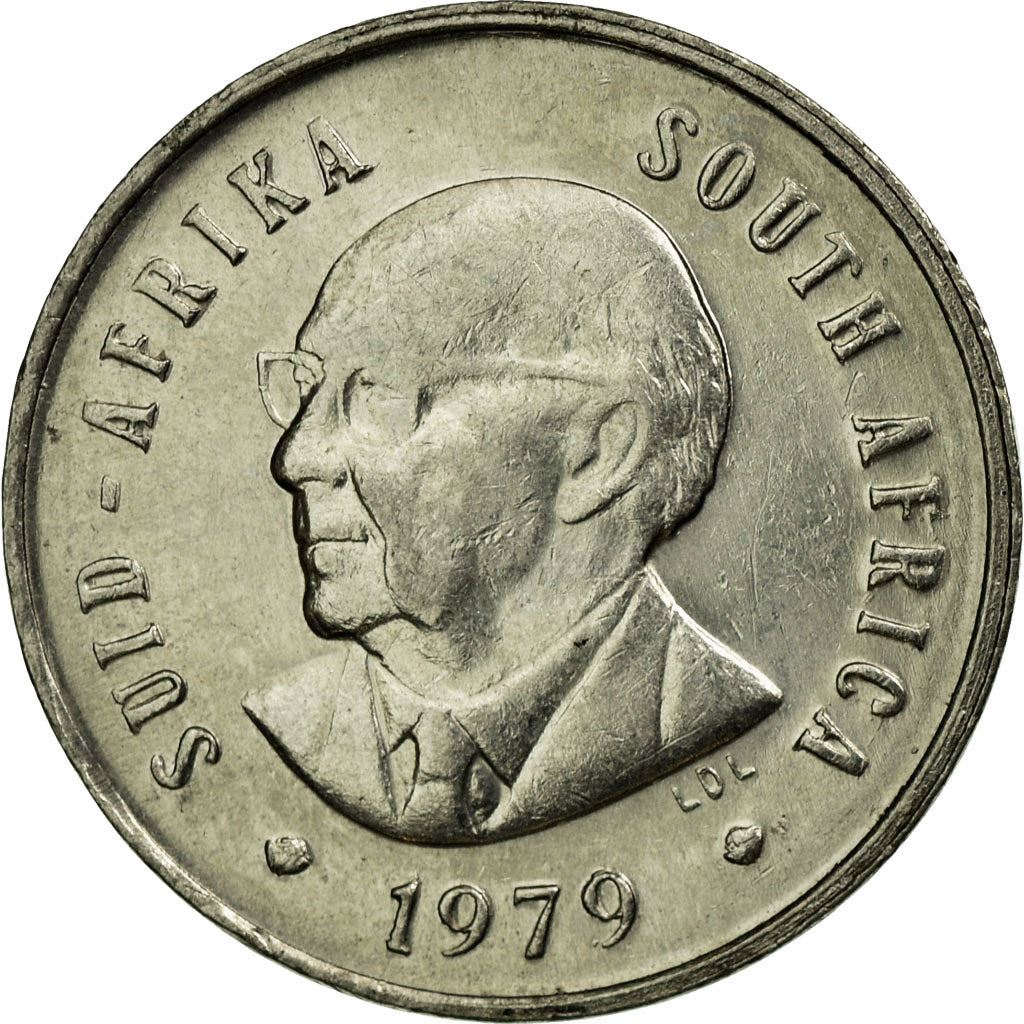South Africa 5 Cents Coin | Nicolaas J. Diederichs | KM100 | 1979