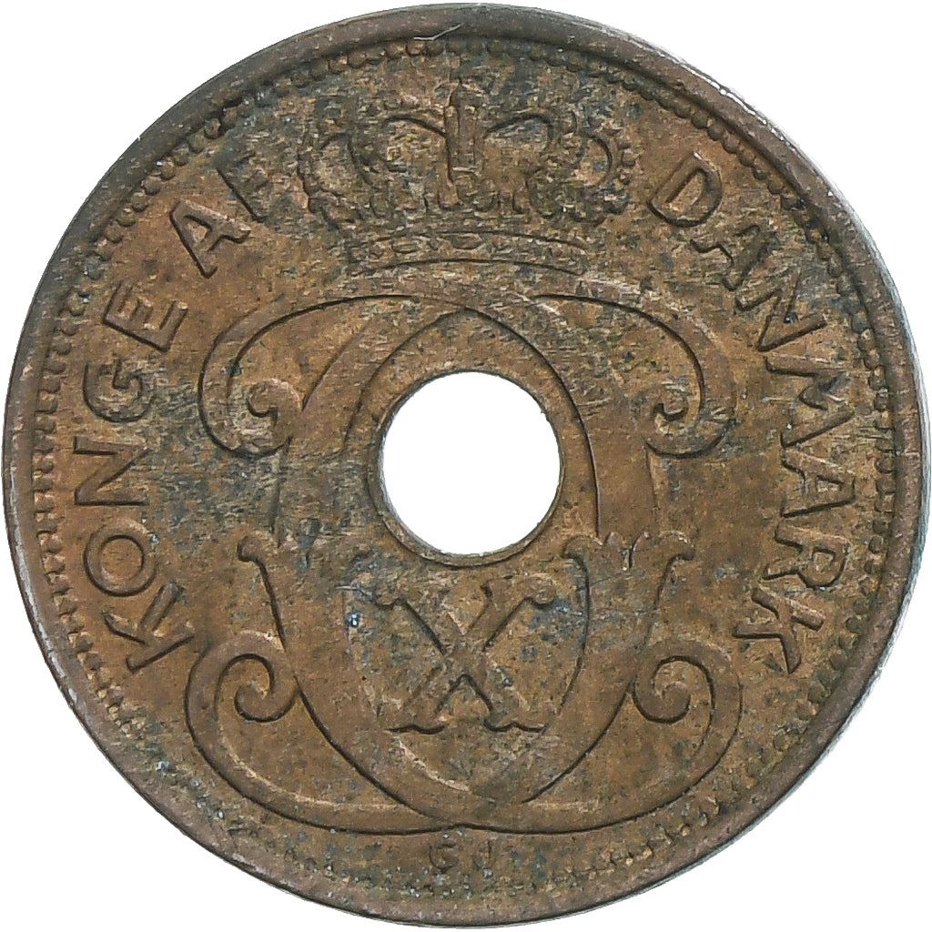 Denmark | 1 Ore Coin | Monogram | Km:826 | 1926 - 1940