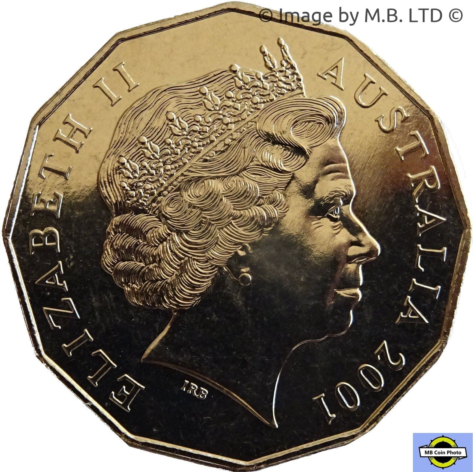 Australia | 50 Cents Coin | Elizabeth II | Federation | Western Australia | Read Kangaroos | KM563 | 2001