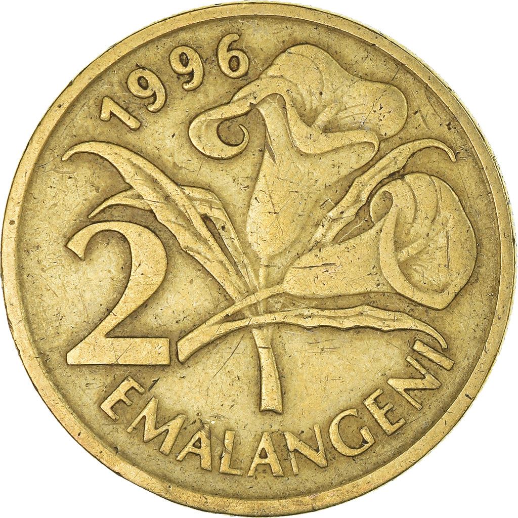 Moneta da 2 Emalangeni Eswatini | Re Mswati III | Giglio | KM46 | 1995 - 2010