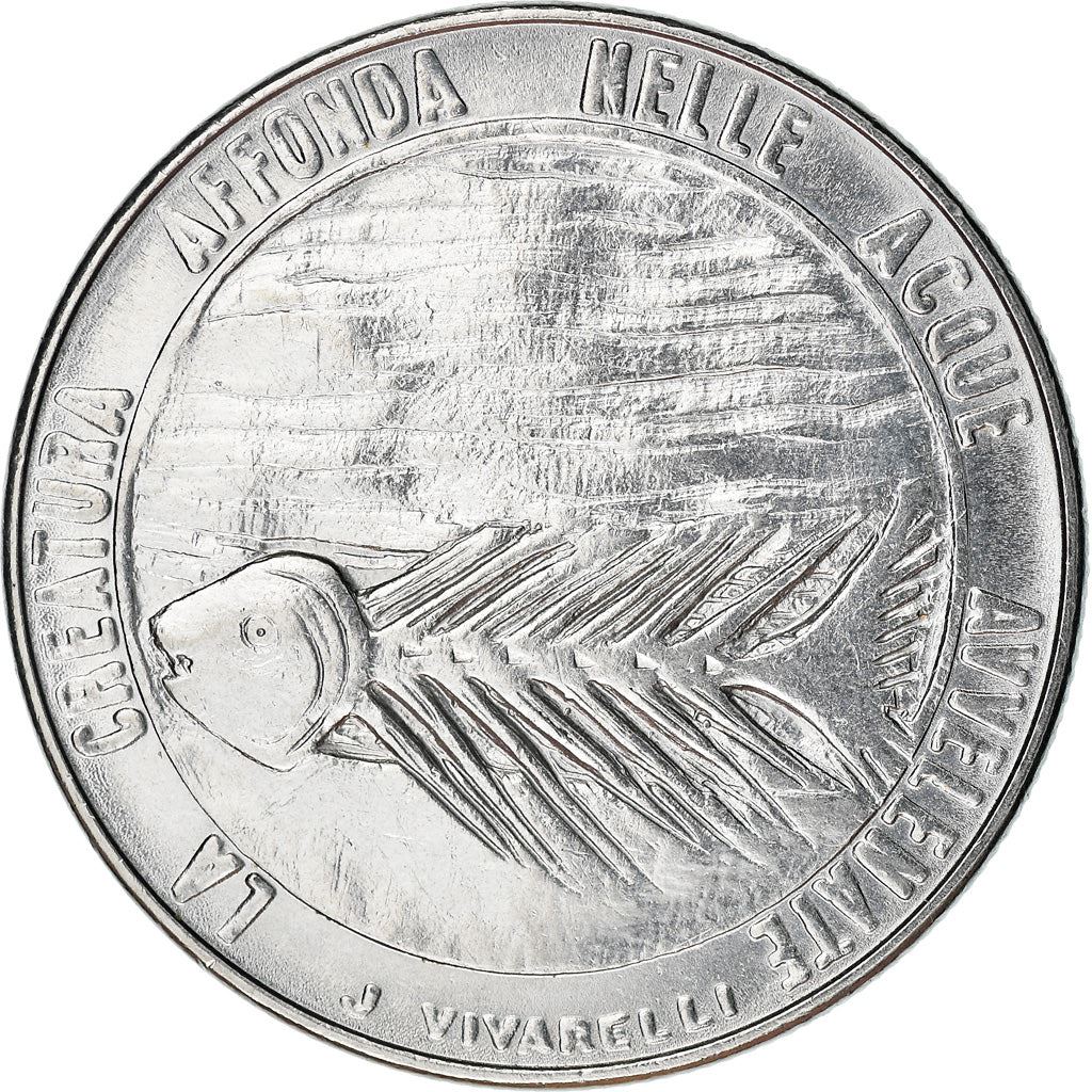 San Marino | 100 Lire Coin | Fish | Km:70 | 1977