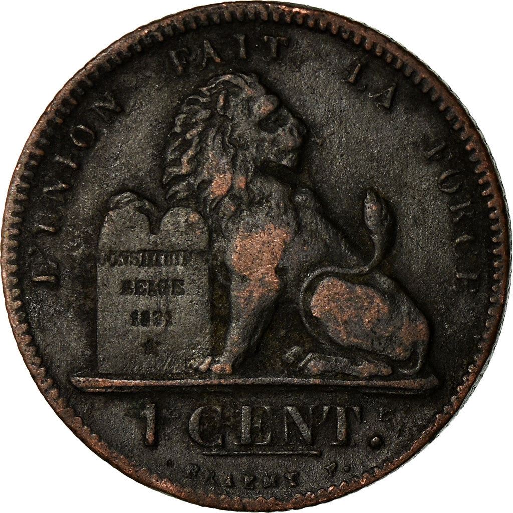 Belgien | 1 centime-mønt | Léopold I | Kobber | KM:1.1-1.4 | 1832-1863