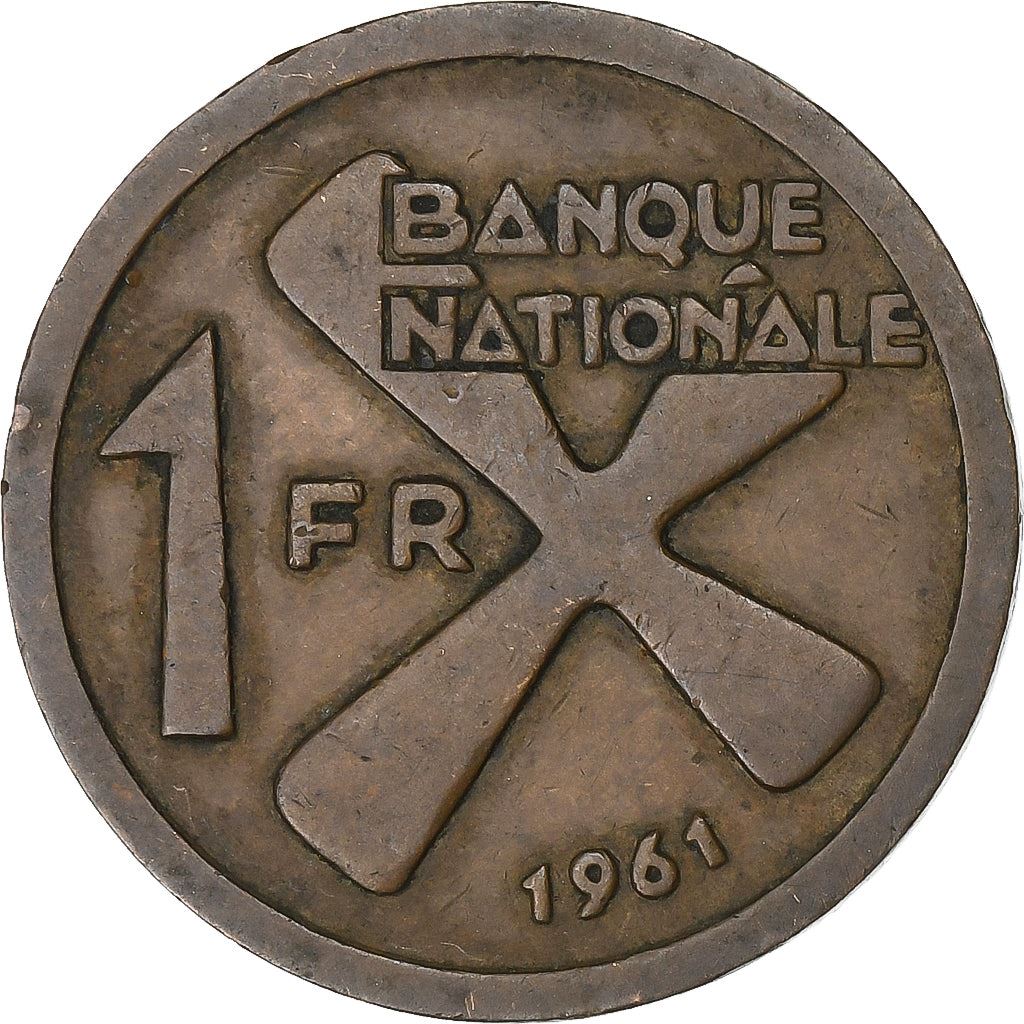 Kongas > Katanga | 1 franko moneta | Bananai | Km:1 | 1961