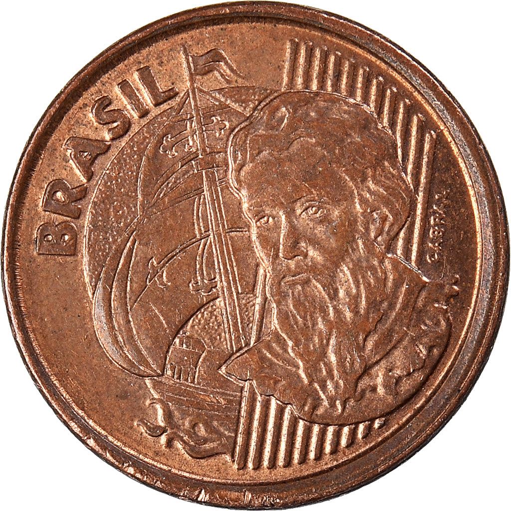 Brazil | 1 Centavo Coin | Pedro Álvares Cabral | Km:647 | 1998 - 2004