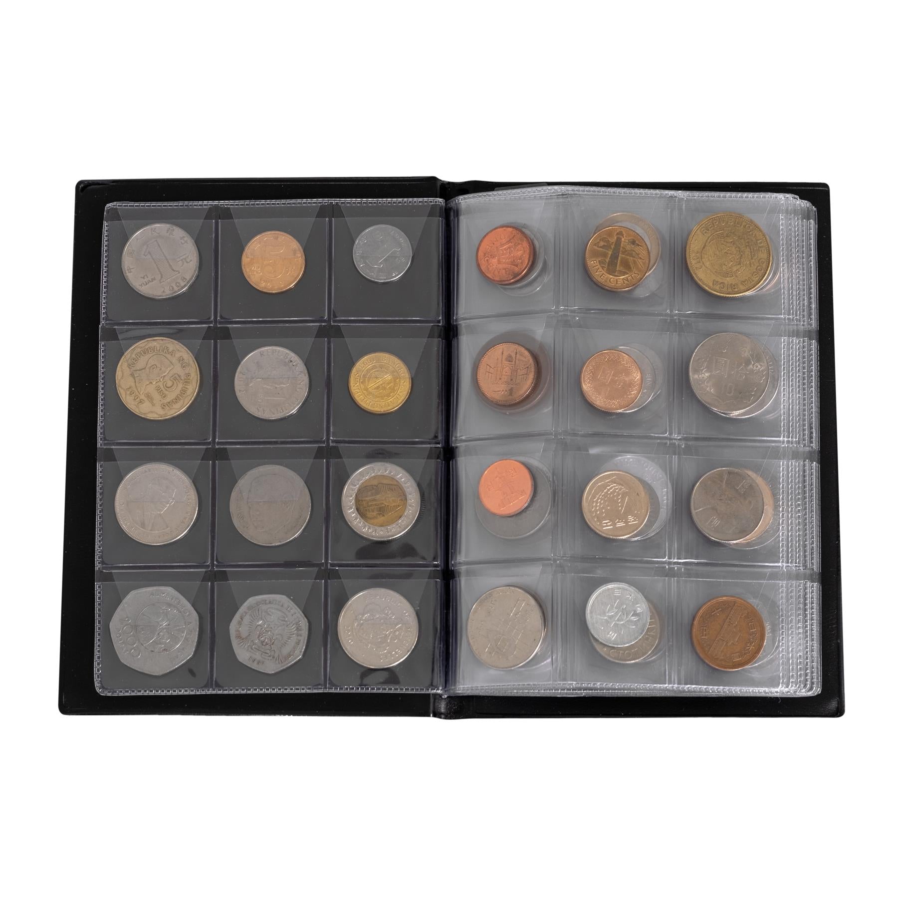 96 Coin Collection including Currency Album | Full Numismatic Book of Different Coins | 50 Unique Foreign Countries | Complete Coins Collections | Perfect Choice for Money Collectors