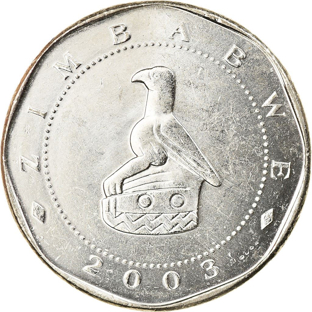 Zimbabwe | 25 Dollars Coin | Military Monument | Km:15 | 2003