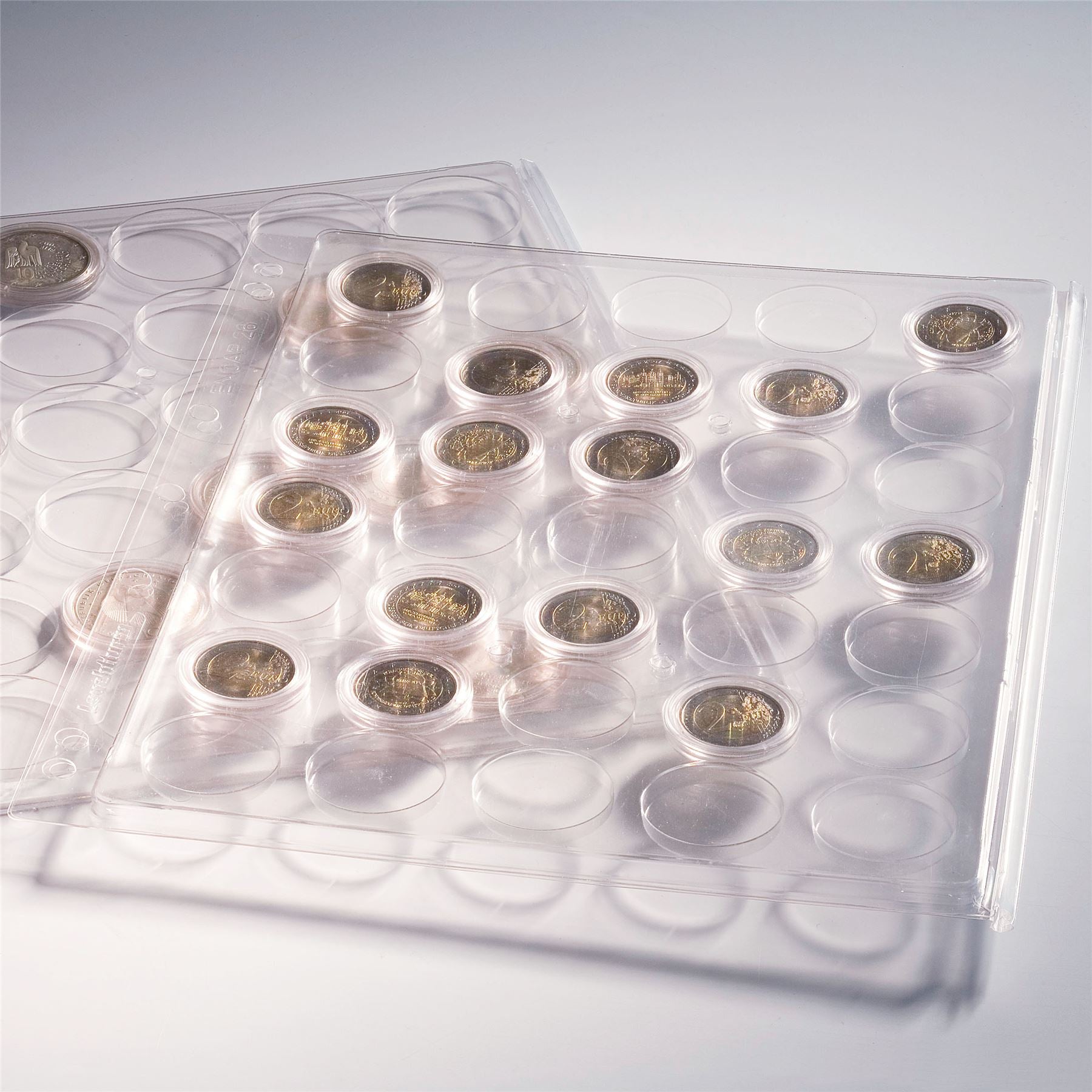 ENCAP Sheets for Ring Binder Coin Albums | Coin Capsule Storage Sheets | Packs of 2 | Different Pocket Configurations