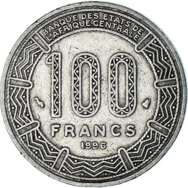 中央アフリカ共和国 100フラン CFA 硬貨 Central African States | 100 Francs Cfa Coin | Antelope | Km:13 | 1992