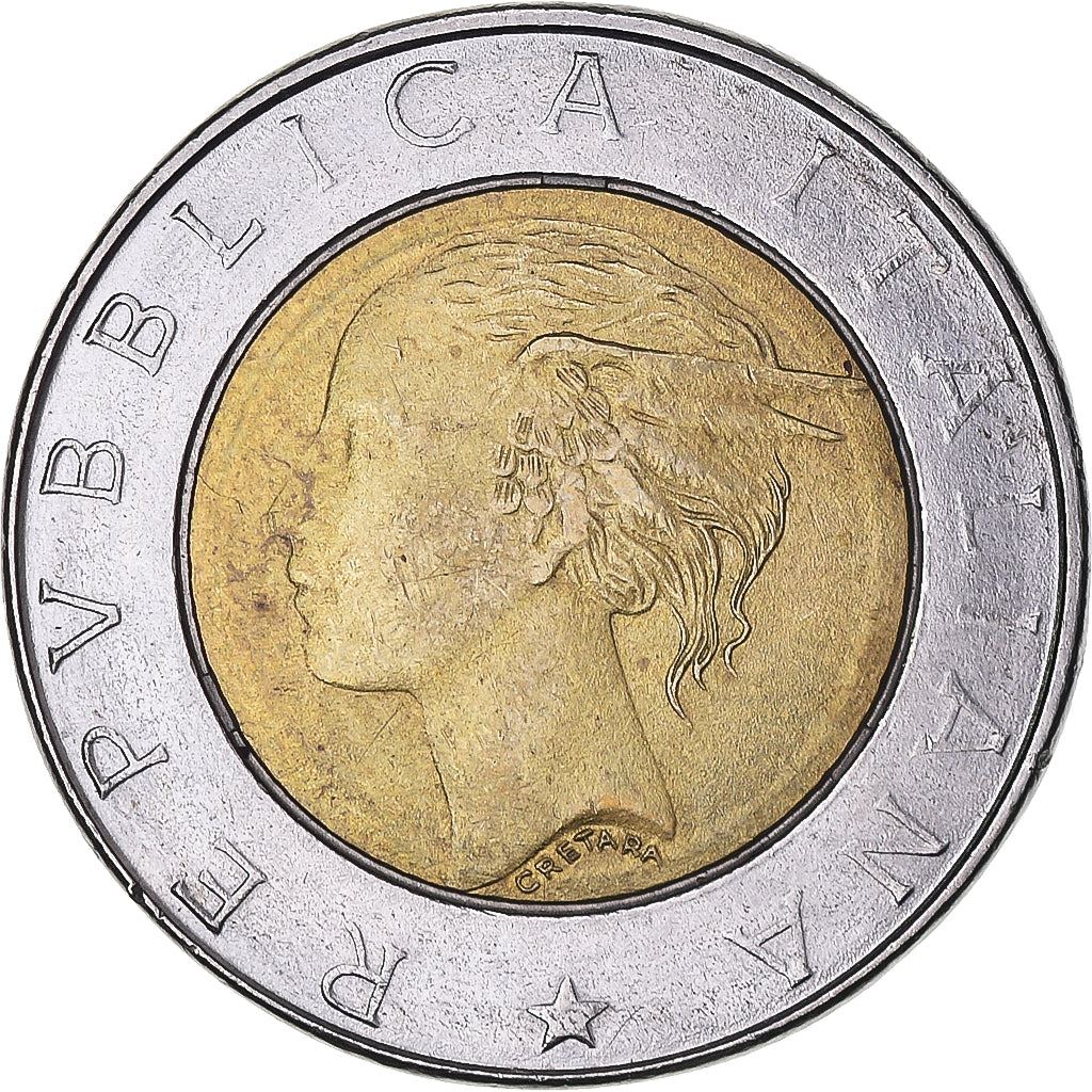 Italy | 500 Lire Coin | Institute of Statistics | Km:181 | 1996