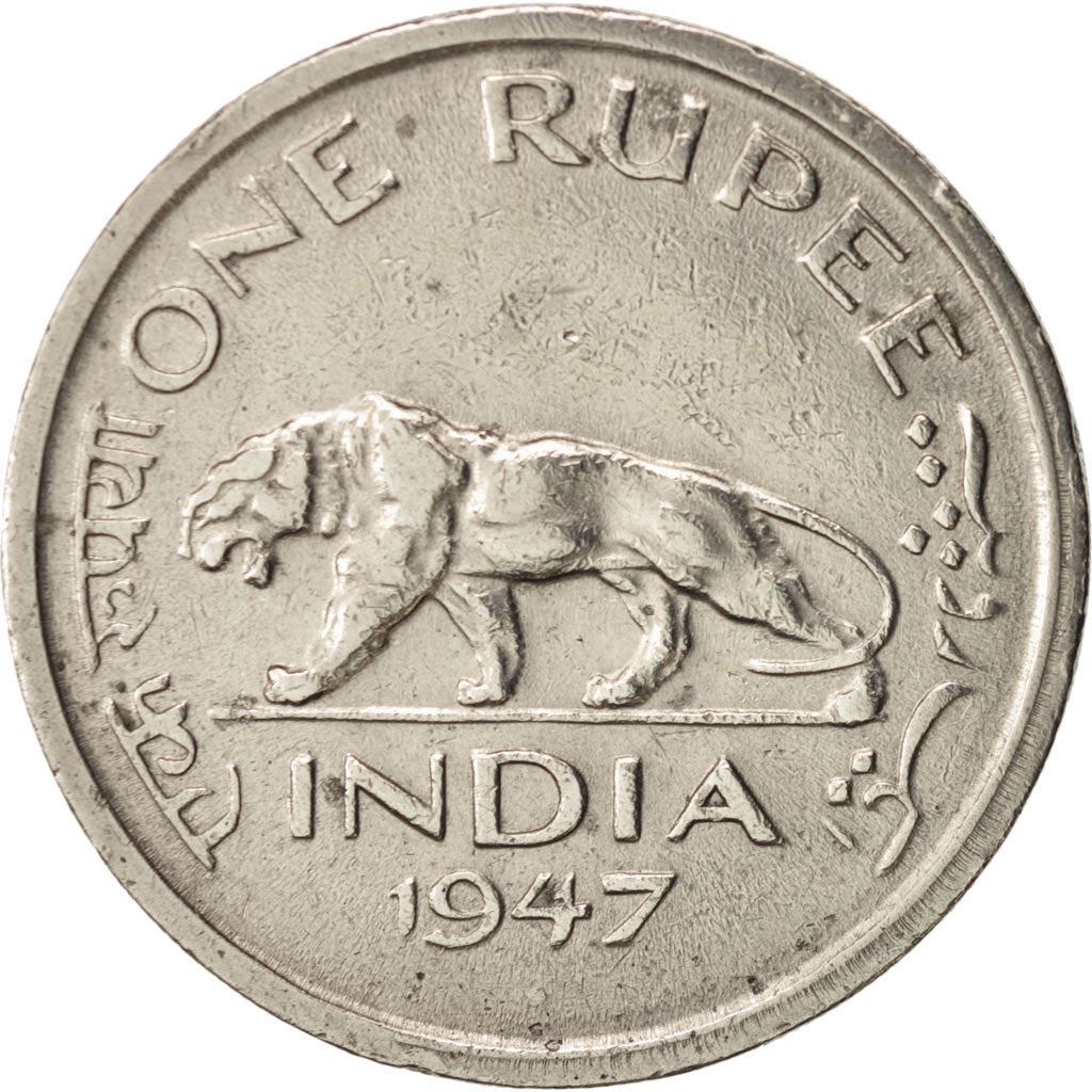 India - British | 1 Rupee Coin | King George VI | Km:559 | 1947