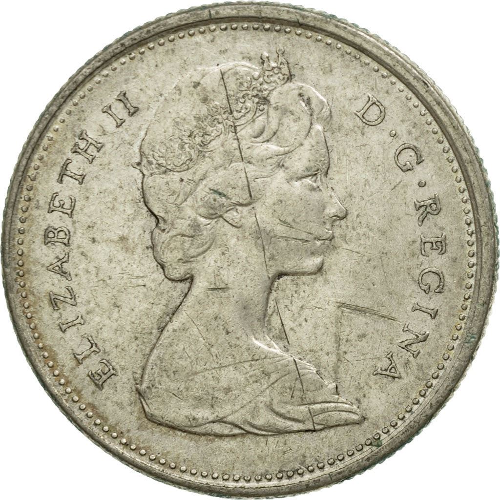 Canada | 25 cent munt | Zilver | 2e portret | KM:62a | 1968