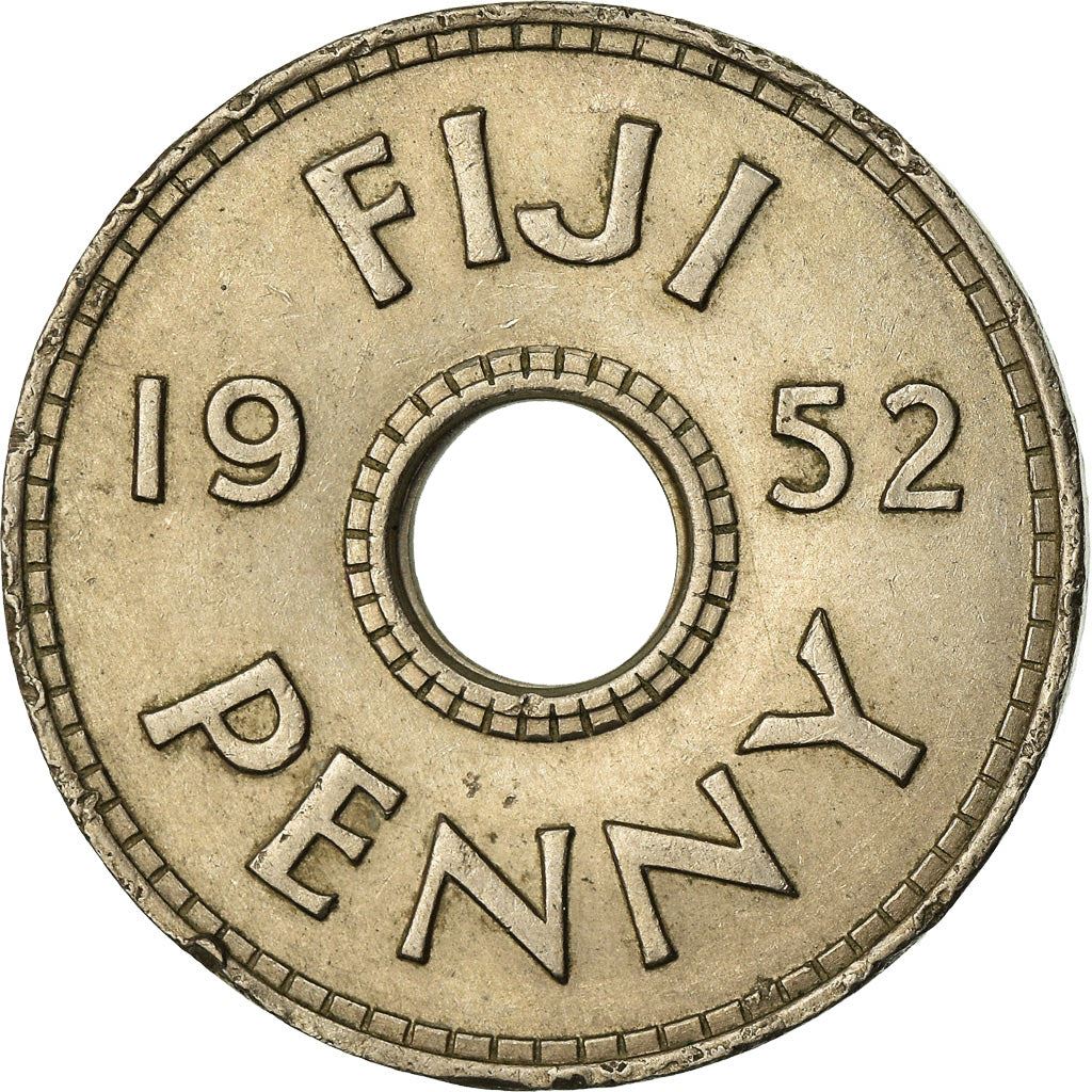 Fiji | 1 Penny Coin | Crown | Km:17 | 1949 - 1952