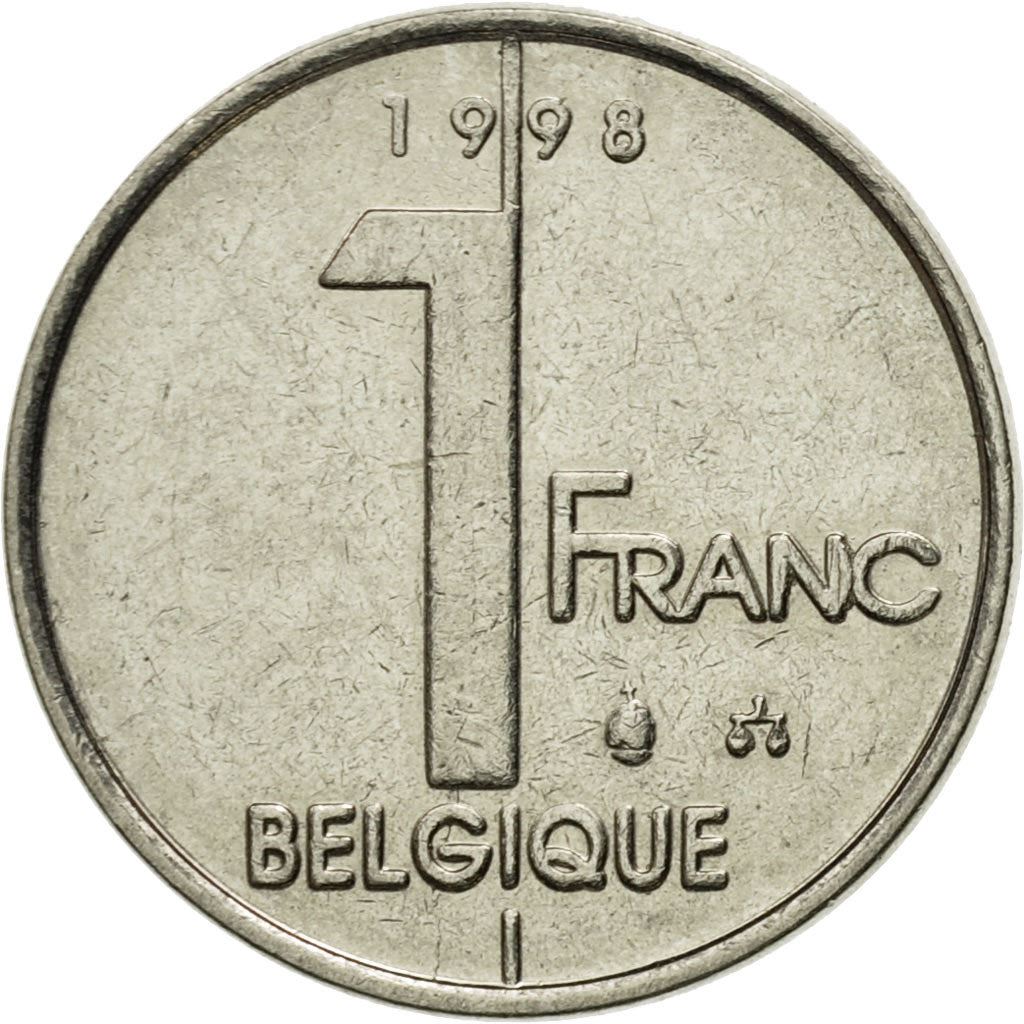 Belgisk Mynt 1 Franc - Albert II Belgique | Angel | Privy | Vågar | KM187 | 1994 - 2001