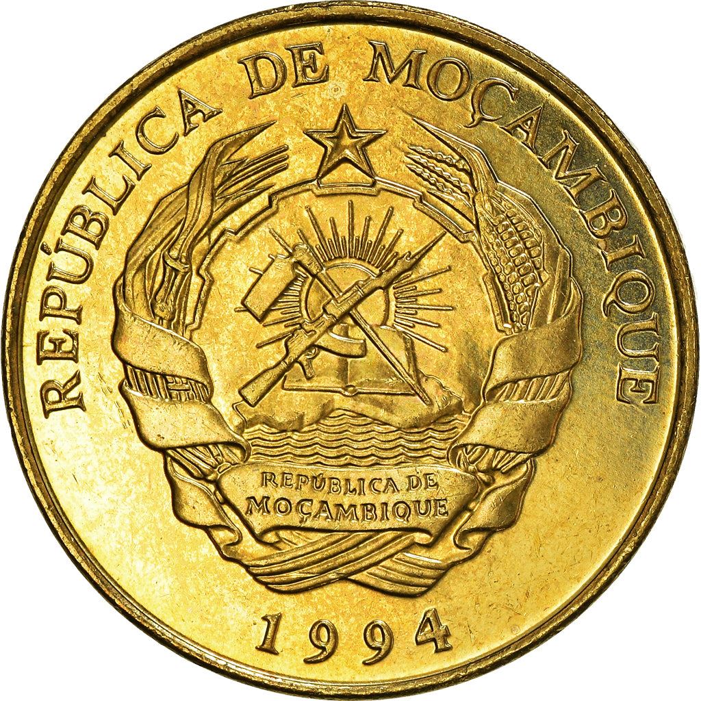 Mozambique 10 Meticais Coin | Cotton Plant | KM117 | 1994