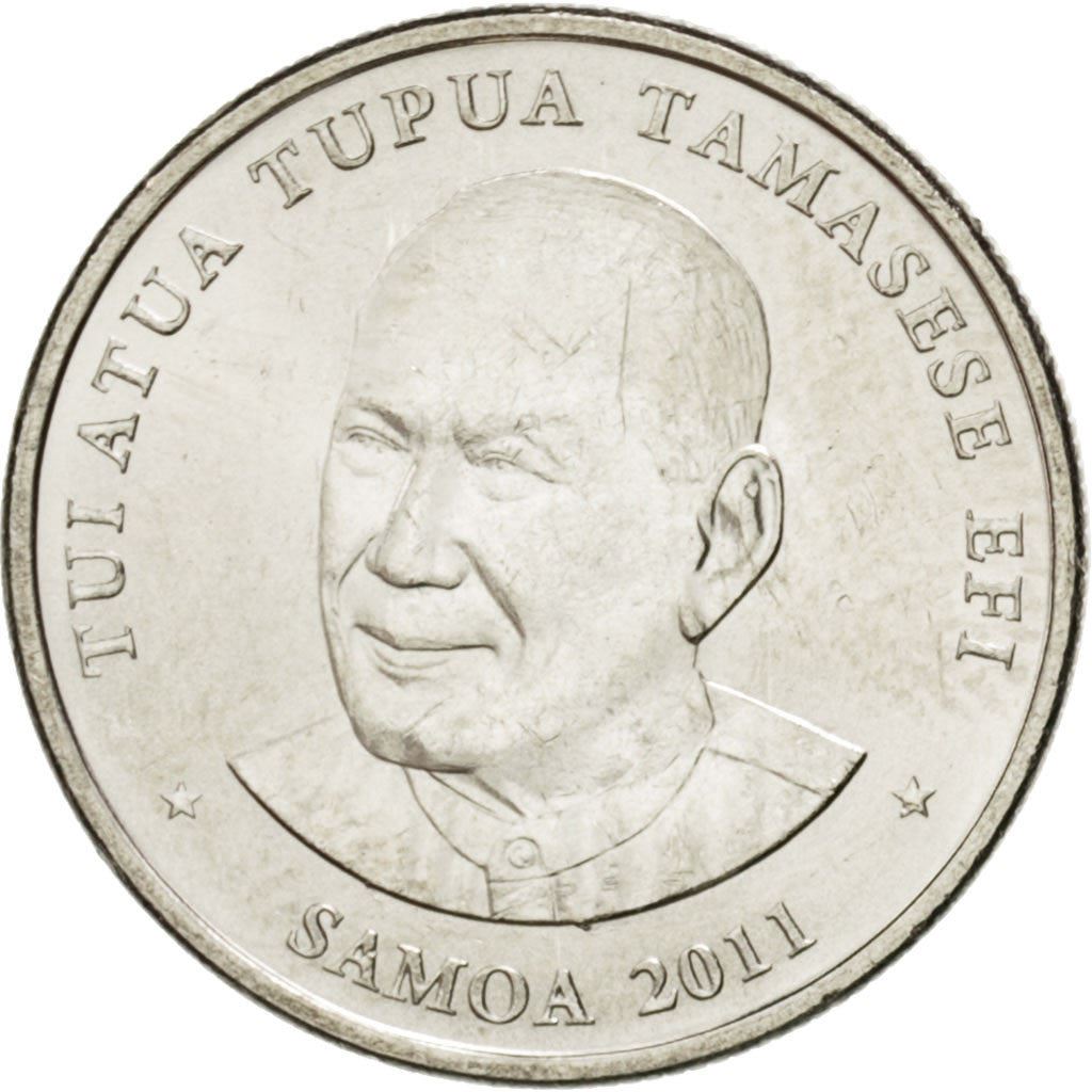 Samoa | 10 Sene Mynt | Tui Atua Tupua Tamasese Efi | Fautasi Kanot Racer | KM:168 | 2011 - 2015