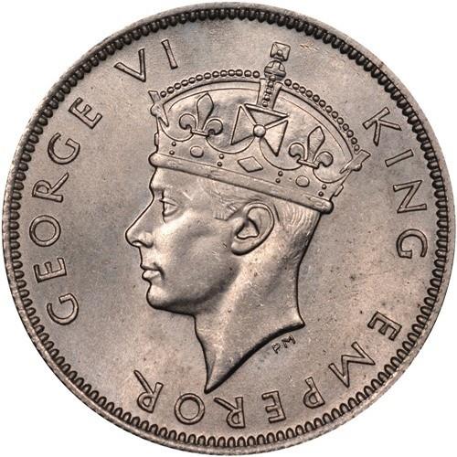 Southern Rhodesia | 1 Shilling Coin | George VI | Zimbabwe Bird | KM:18a | 1944 - 1946