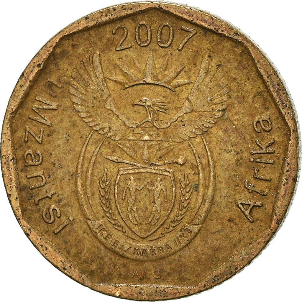 South Africa 10 Cents Xhosa Legend - uMzantsi Afrika Coin KM341 2007