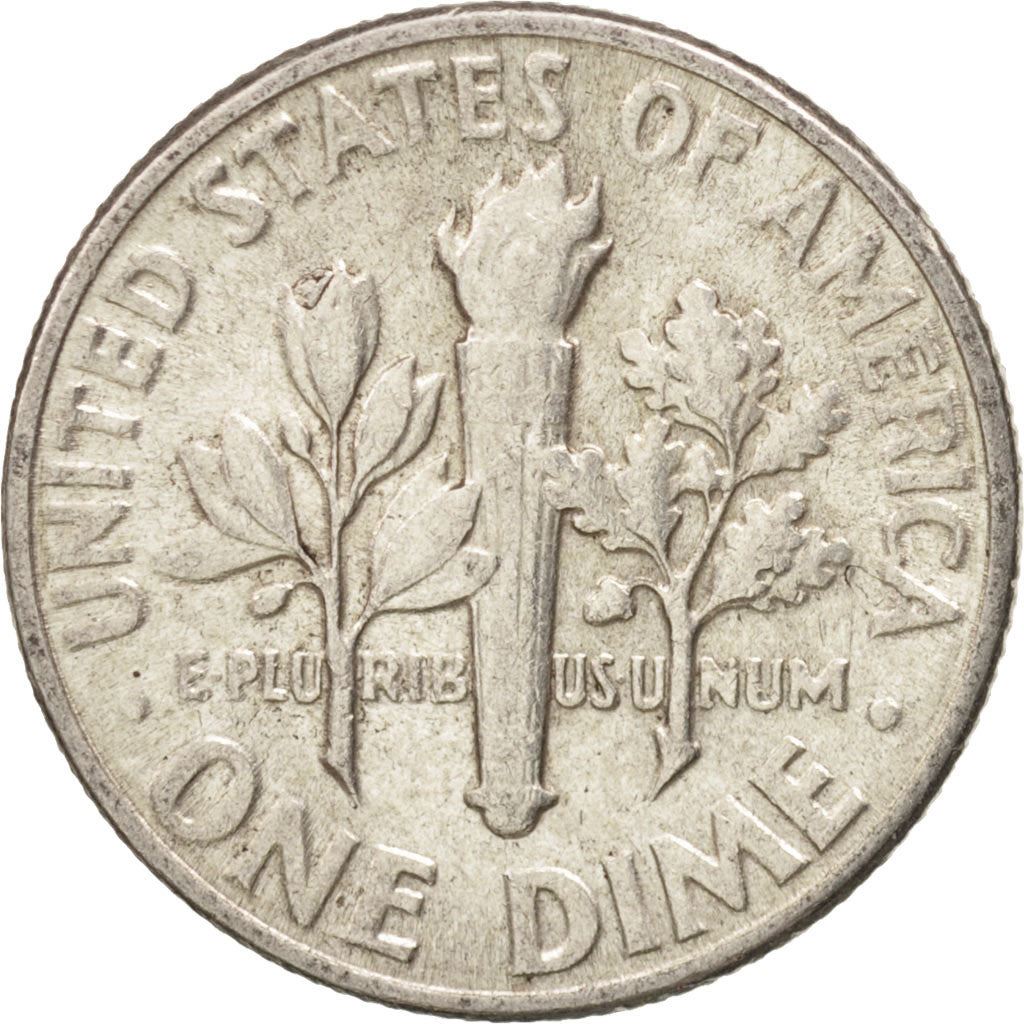 アメリカ合衆国 | 1ダイム硬貨 | フランクリン・D・ルーズベルト | KM:195 | 1946年 - 1964年