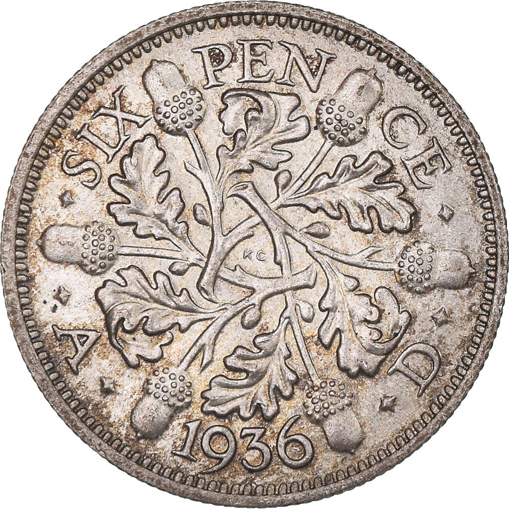 United Kingdom | 6 Pence Coin | George V | KM:832 | 1927 - 1936