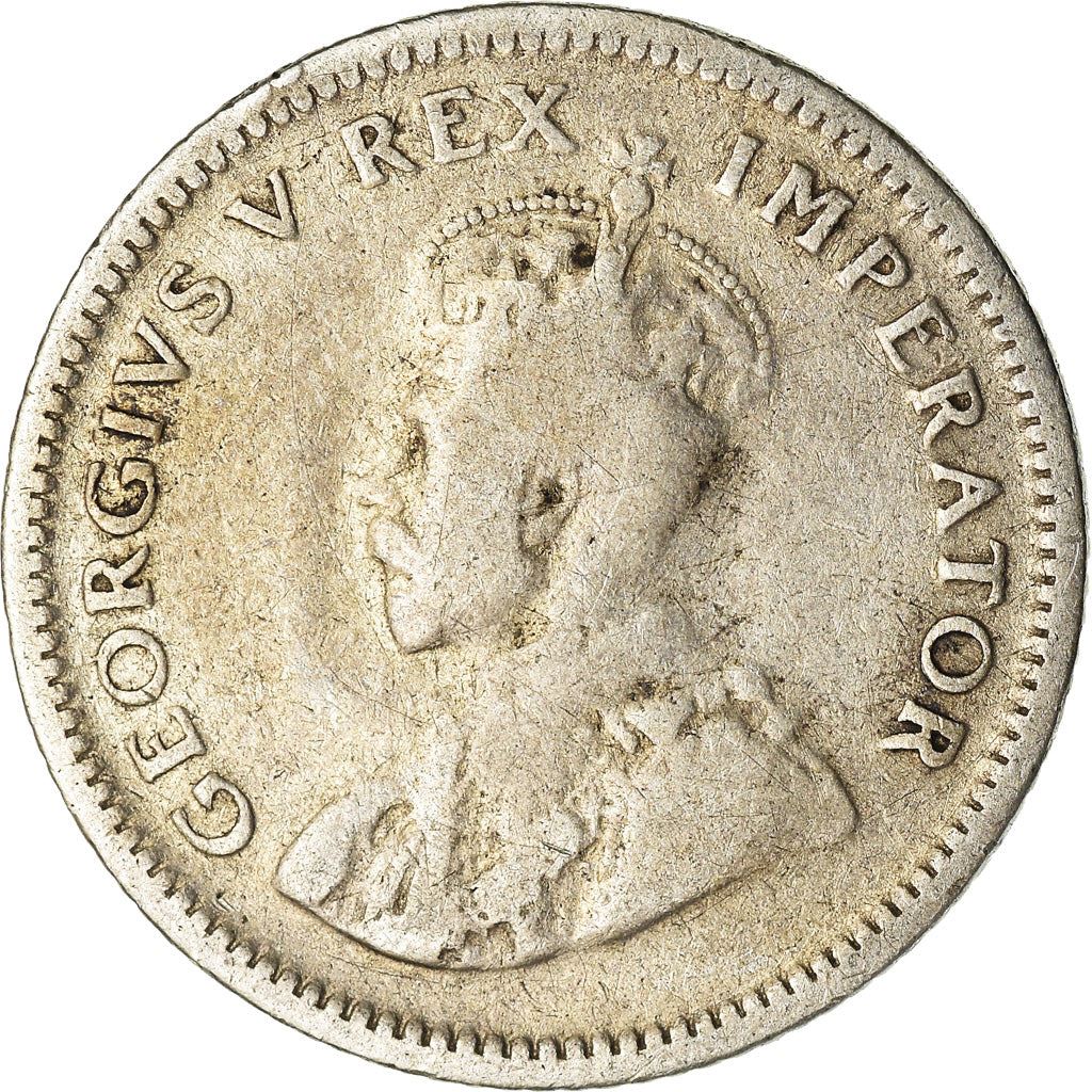 South Africa | 6 Pence Coin | George V | Flowers | Protea | Km:16.2 | 1931 - 1936