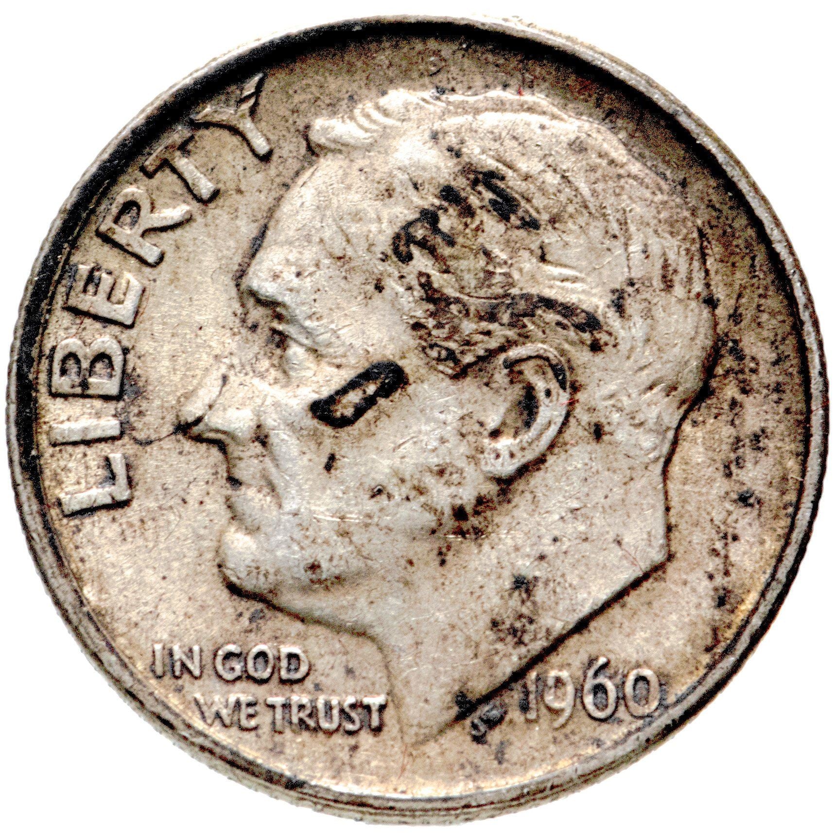 アメリカ合衆国 | 1ダイム硬貨 | フランクリン・D・ルーズベルト | KM:195 | 1946年 - 1964年