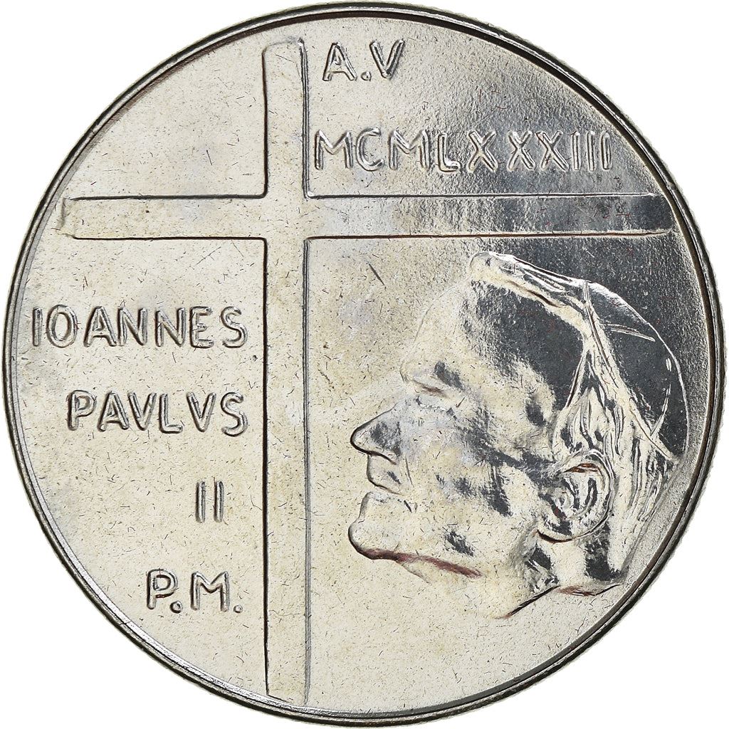 Vatican City | 100 Lire Coin | John Paul II | Km:173 | 1983