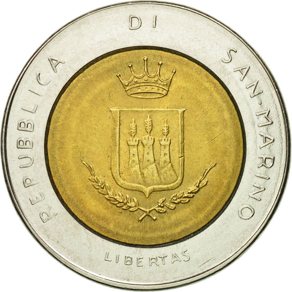 San Marino | 500 Lire Coin | Threats of nuclear war | Km:153 | 1983