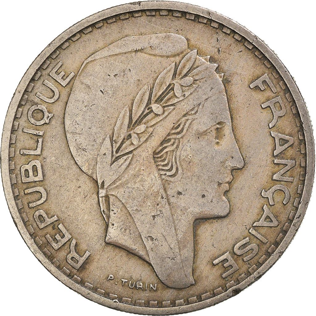 Algeria 100 Francs Coin | Marianne | Phrygian Cap | KM93 | 1950 - 1952