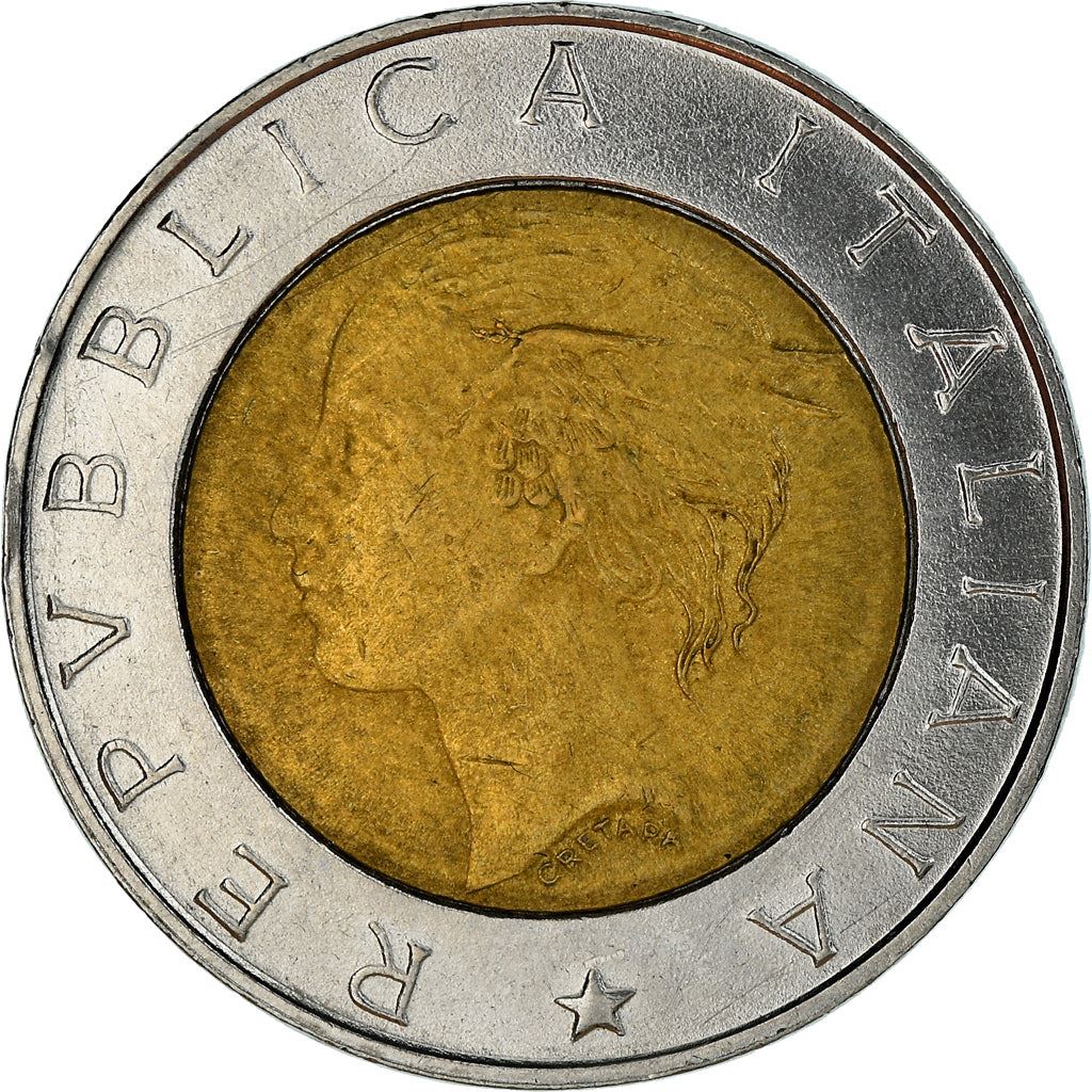 Italy | 500 Lire Coin | FAO | Km:193 | 1998