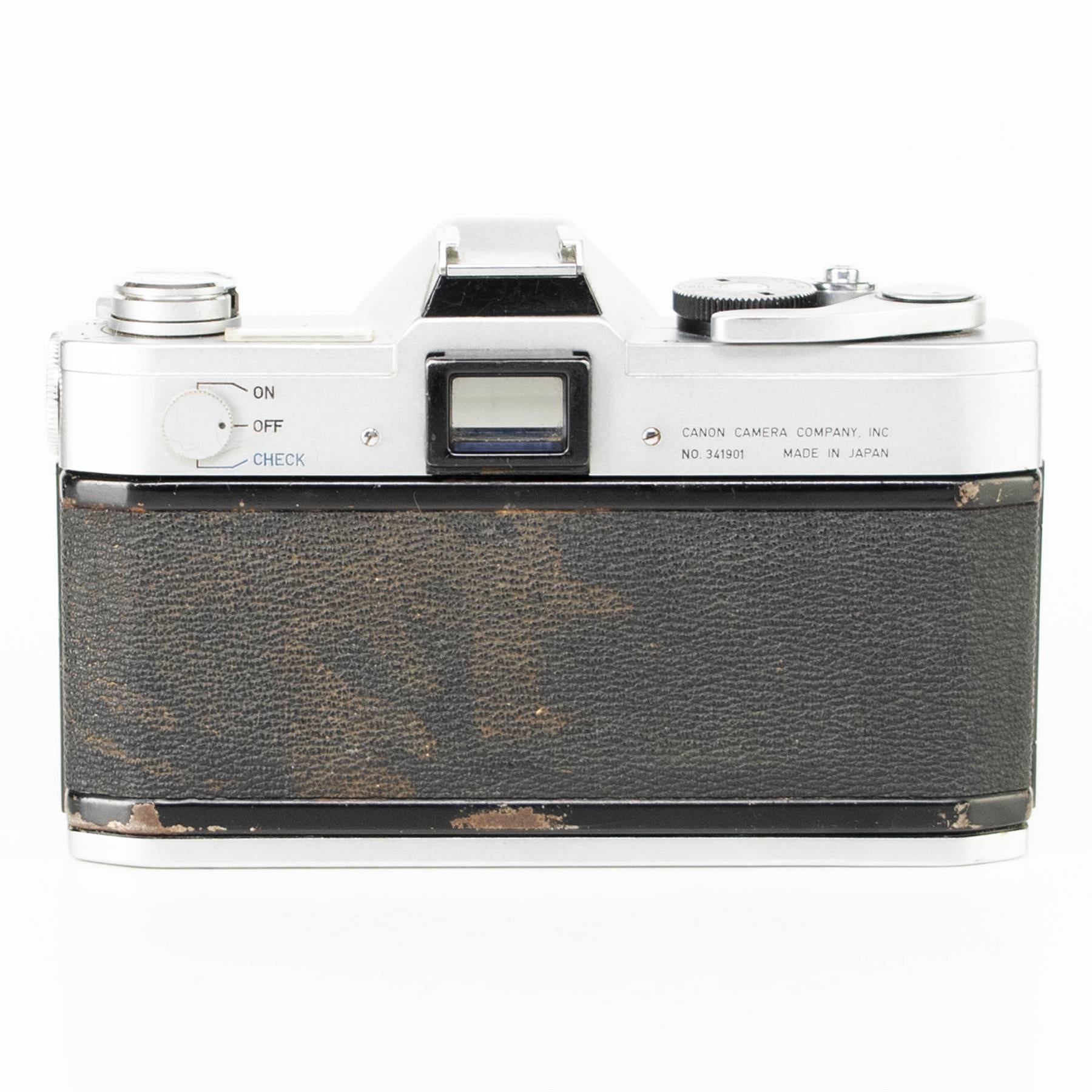 Canon FX Camera | Canon FL 50mm f1.8 lens | White | Japan | FD mount |