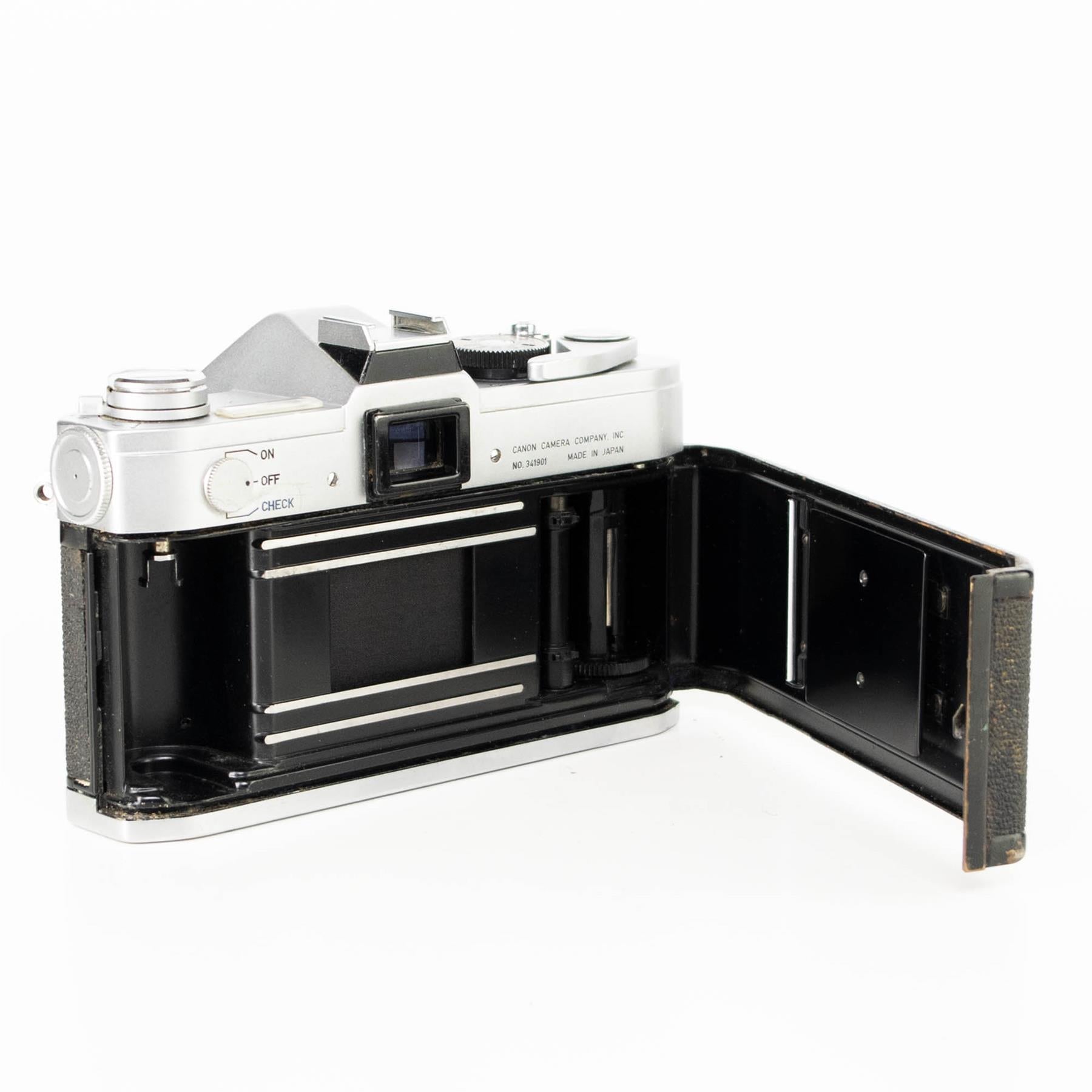 Canon FX Camera | Canon FL 50mm f1.8 lens | White | Japan | FD mount |