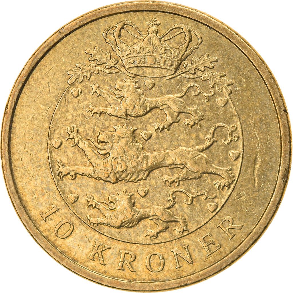 Denmark | 10 Kroner Coin | Margrethe II | Km:896 | 2004 - 2010
