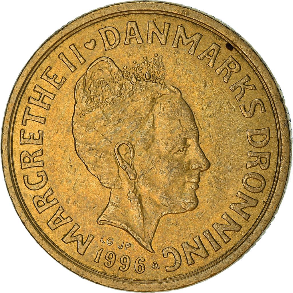 Denmark | 20 Kroner Coin | Margarethe II | Km:878 | 1994 - 1999