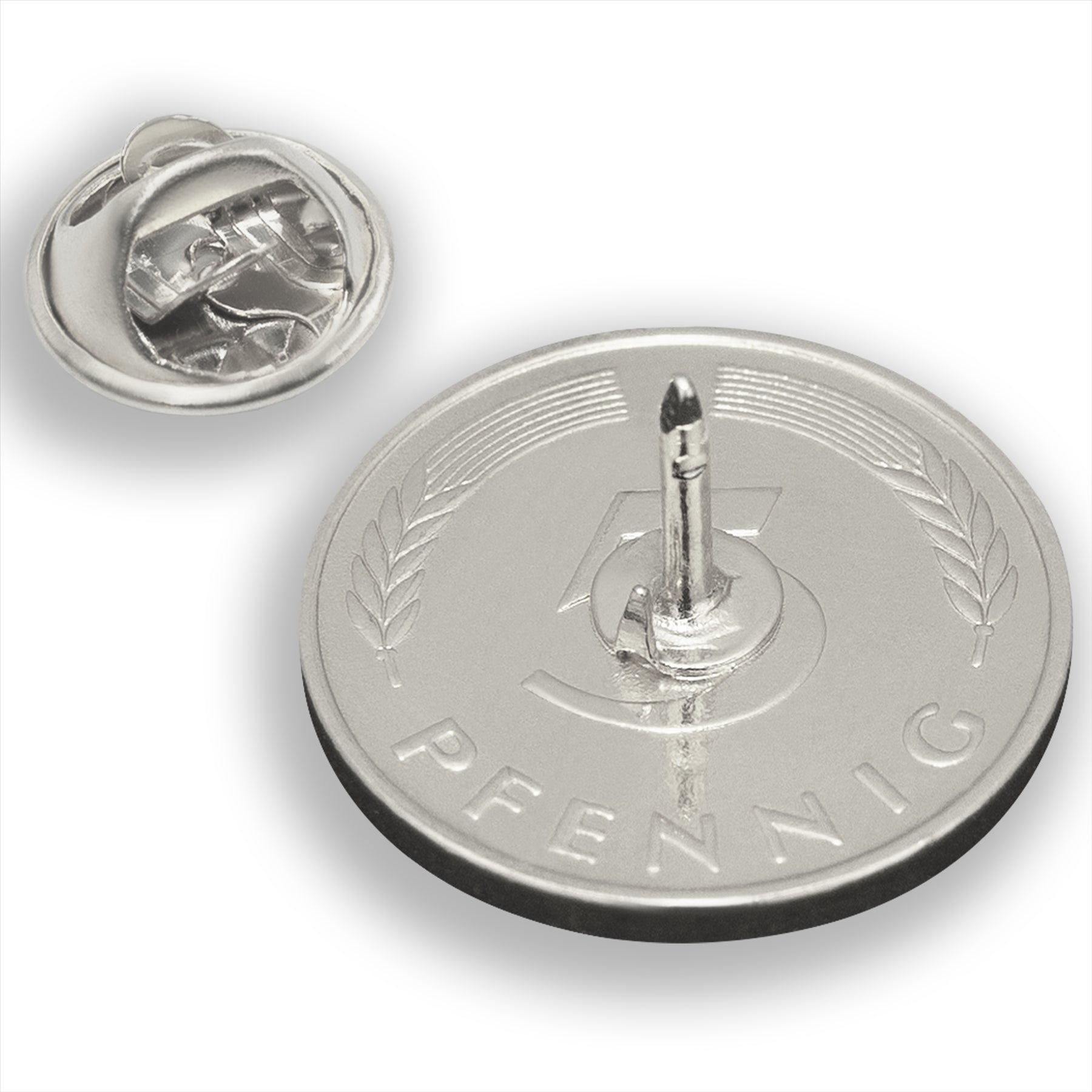 オランダコインピンブローチバッジ | 本物の5セント | ニッケルメッキ