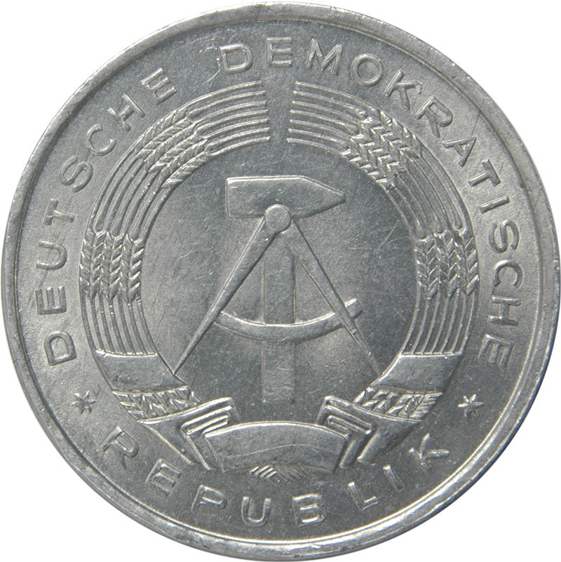 East German 1 Deutsche Mark Coin | | Deutsche Demokratische Republik | KM13 1956 - 1963