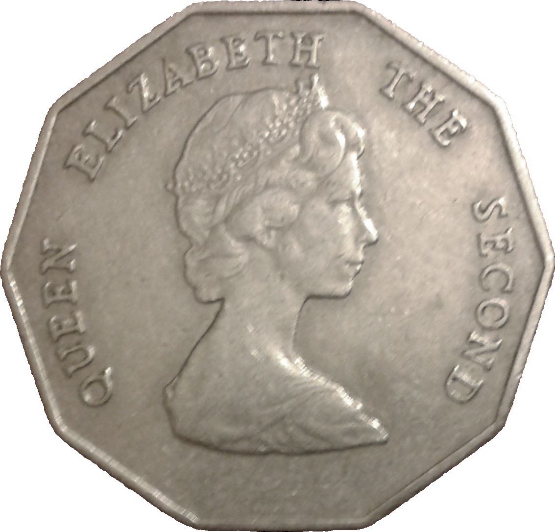 Eastern Caribbean States 1 Dollar Coin | Queen Elizabeth II | Golden H