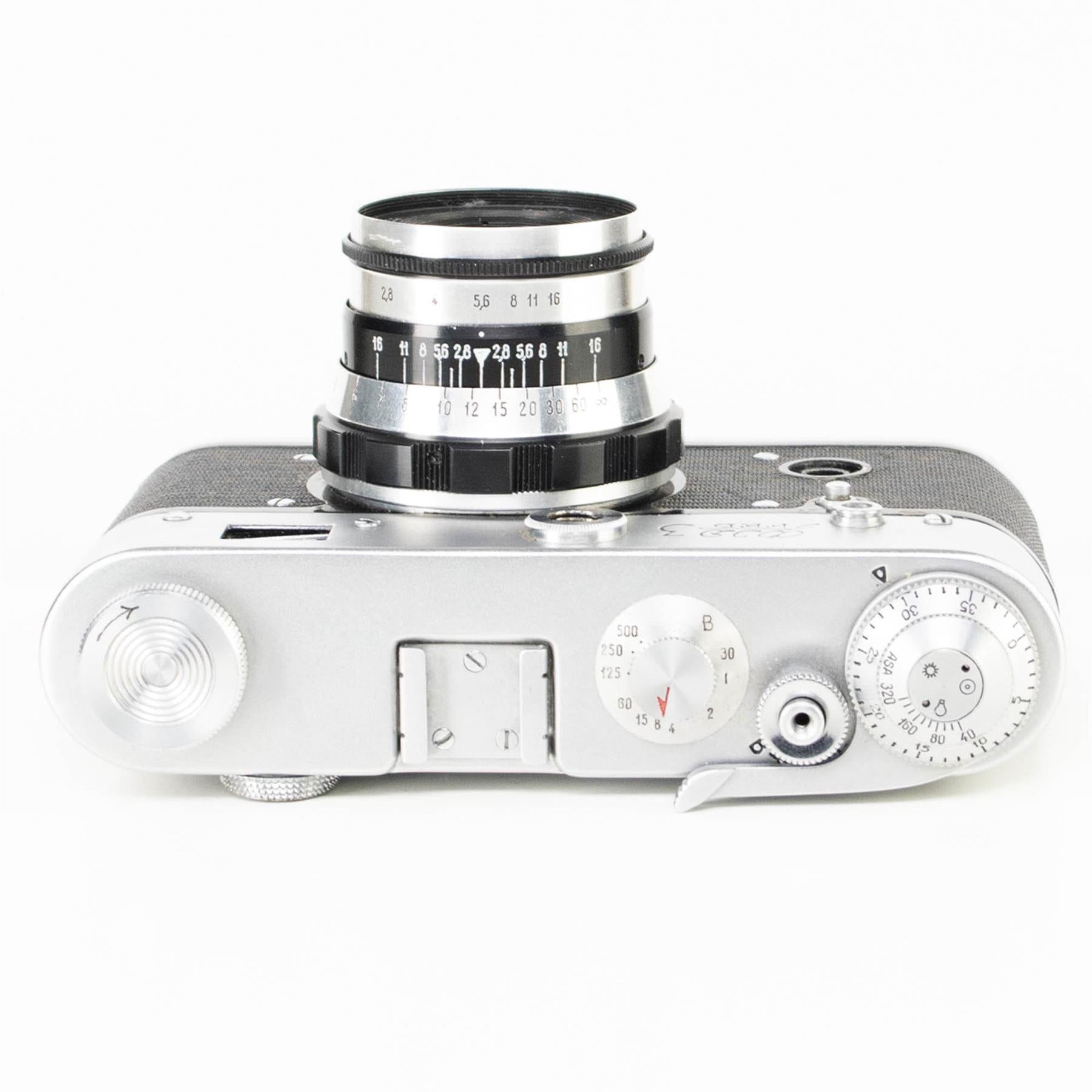 Fed 3 type B Camera | 52mm f2.8 lens | White | Soviet union | 1963 - 1