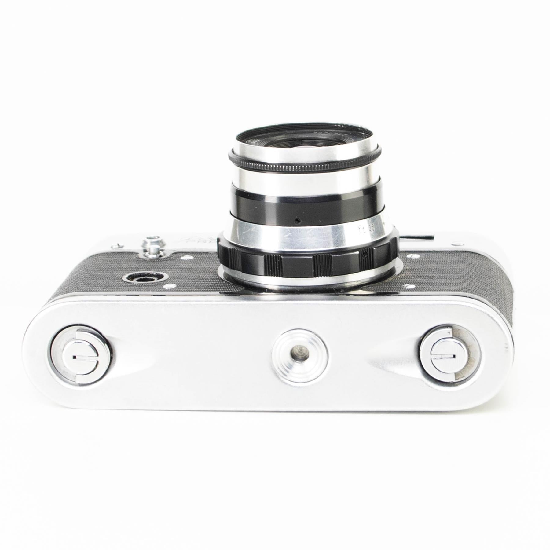 Fed 3 type B Camera | 52mm f2.8 lens | White | Soviet union | 1963 - 1