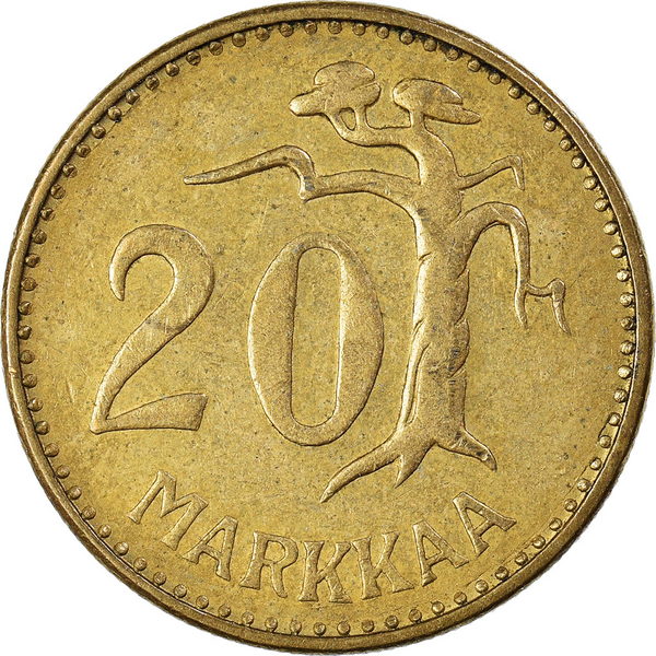 Finland-Coin-Finnish-20-
