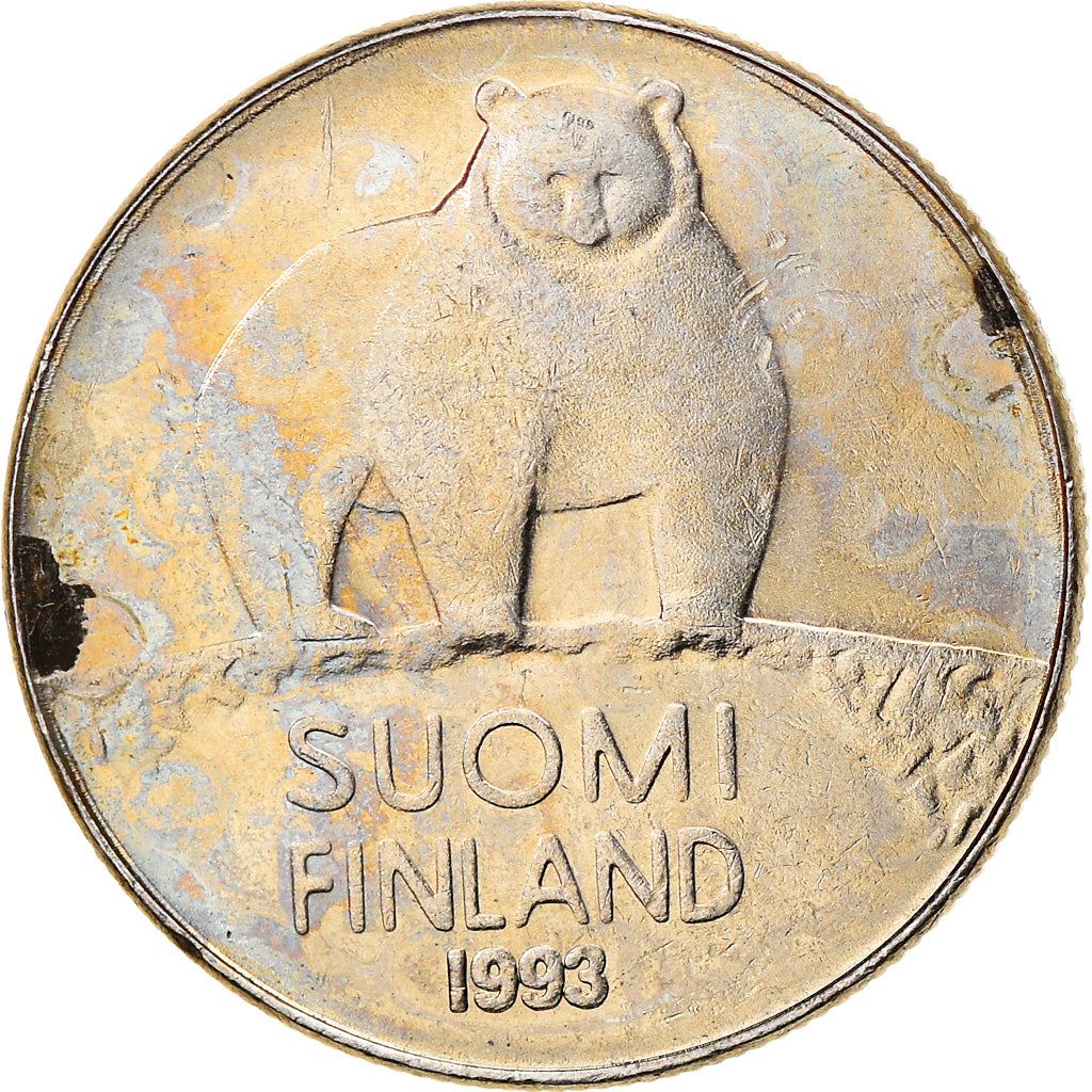 フィンランド硬貨 フィンランド50ペニア | ブラウンベア | Polytrichum