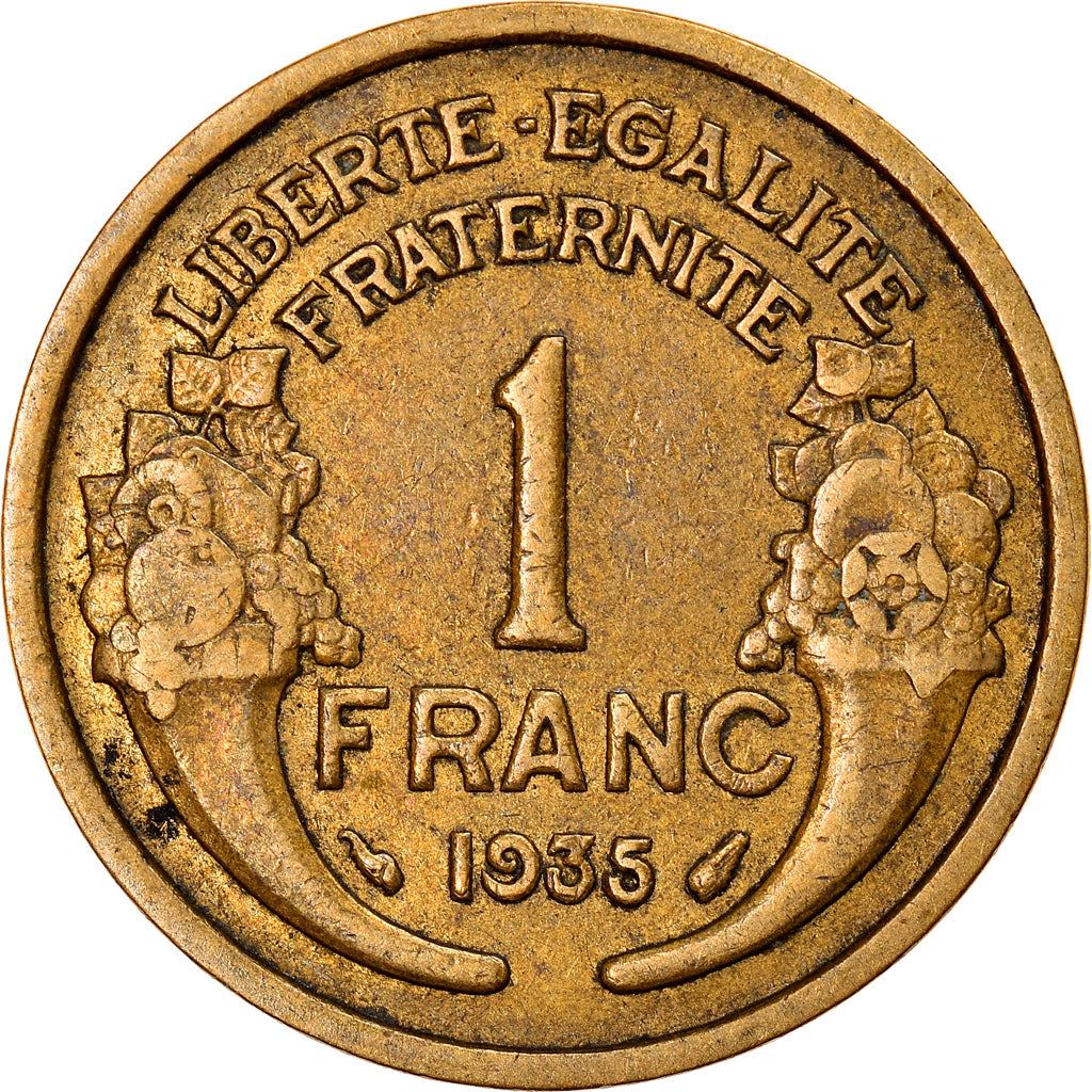 French 1 Franc Coin | KM885 | France | 1931 - 1941