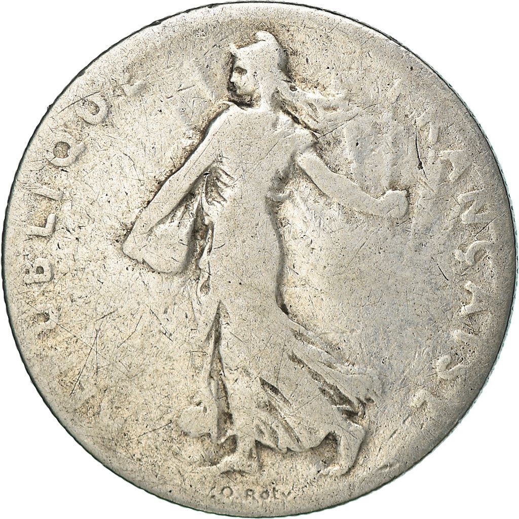 French 50 Centimes Coin | Silver | KM854 | France | 1897 - 1920
