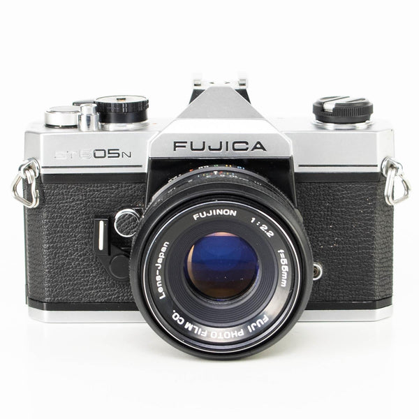 Fujica ST605N Camera | Fujinon 55mm f2.2 lens | White