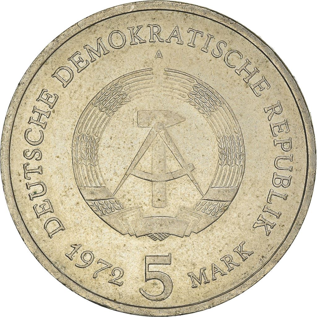 German Democratic Republic 5 Mark Coin | Meissen City | KM37 | 1972 - 1983