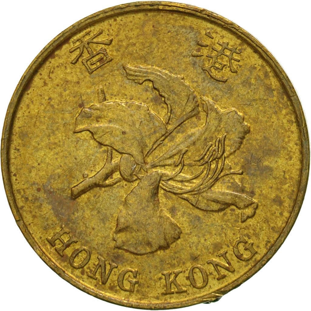 Hong Kong | 10 Cents Coin | Orchid flower | Km:66 | 1993 - 2017
