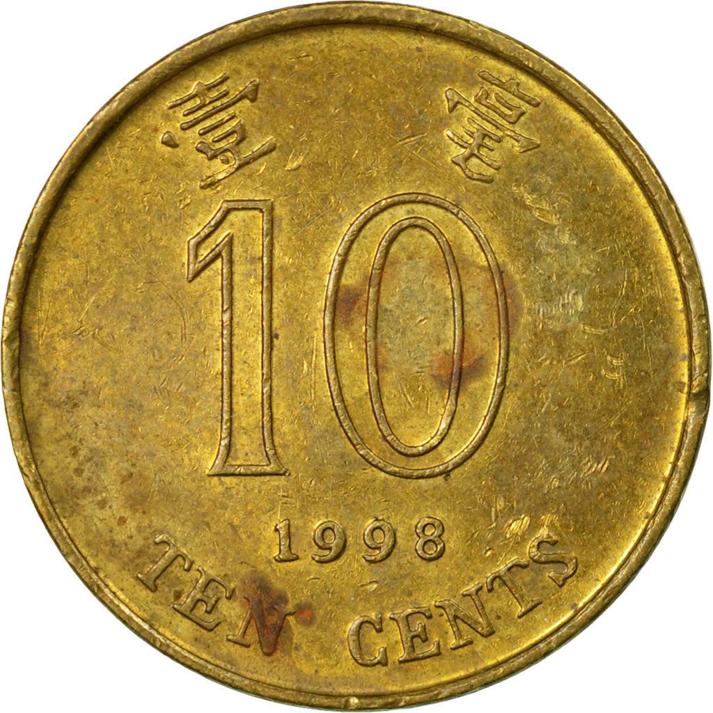 Hong Kong | 10 Cents Coin | Orchid flower | Km:66 | 1993 - 2017